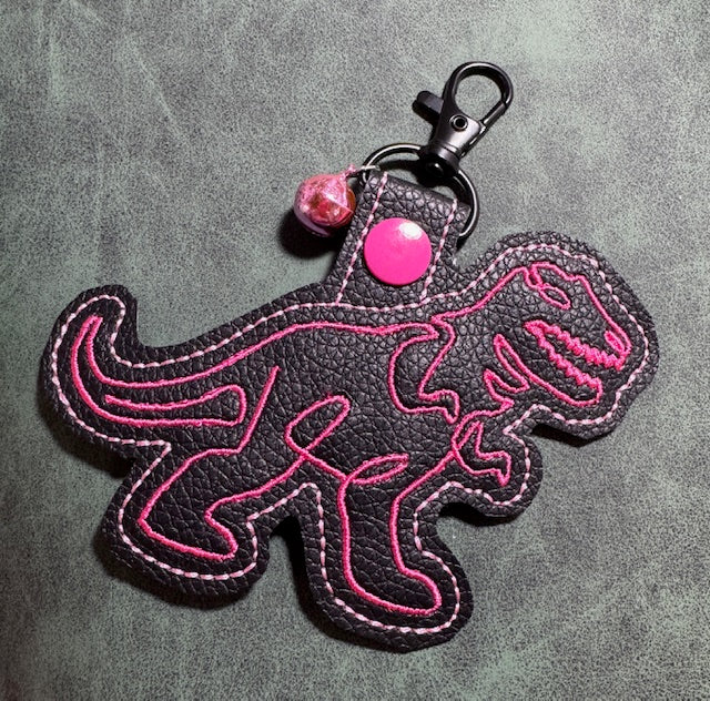Pink T-Rex Keychain/Purse Charm
