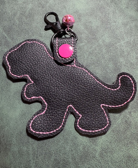 Pink T-Rex Keychain/Purse Charm