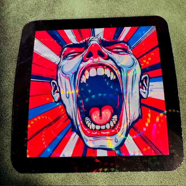 Screaming Man Sticker