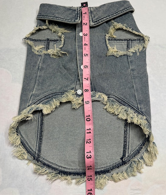 Groot in the Stars Denim Dog Jacket XXL