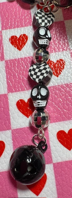 Gothic Valentine Zipper Pull