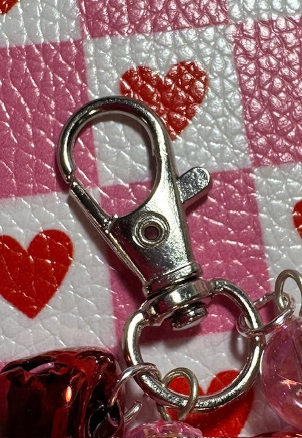 Love and Hearts Valentine Zipper Pull