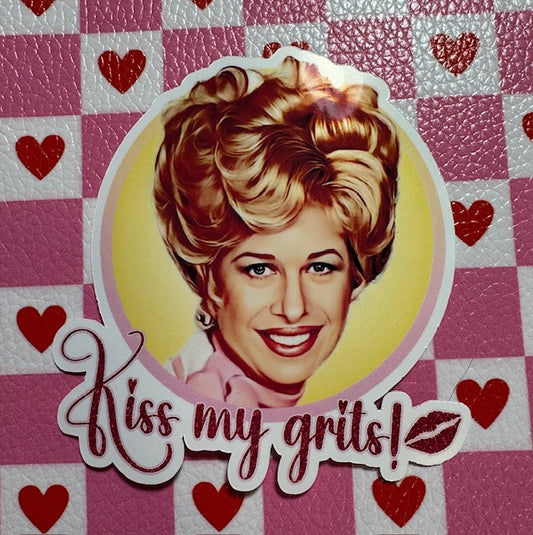 Flo "Kiss My Grits" Sticker