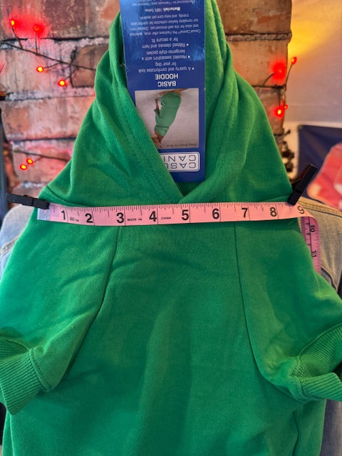 Kip Green Dog Hoodie Large