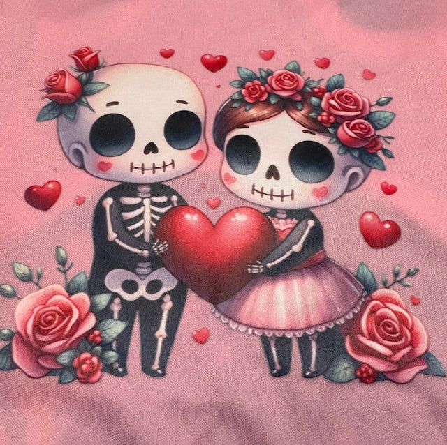 Skeleton Cuties Dog Shirt Large