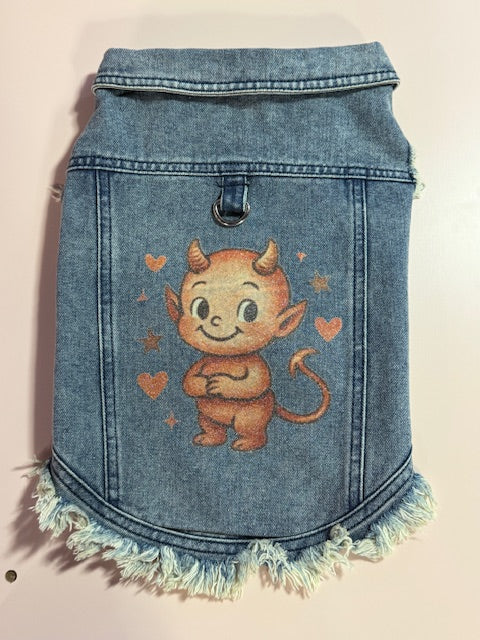 Little Devil Denim Dog Vest XXL