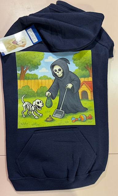 Reapers Dog Navy Hoodie L