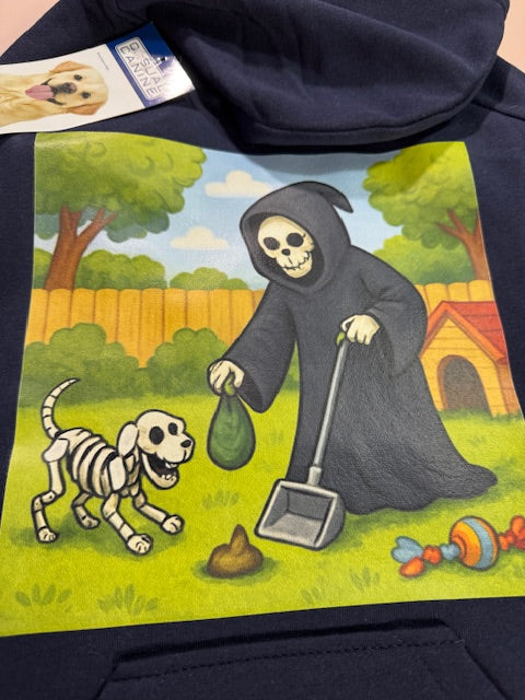 Reapers Dog Navy Hoodie L