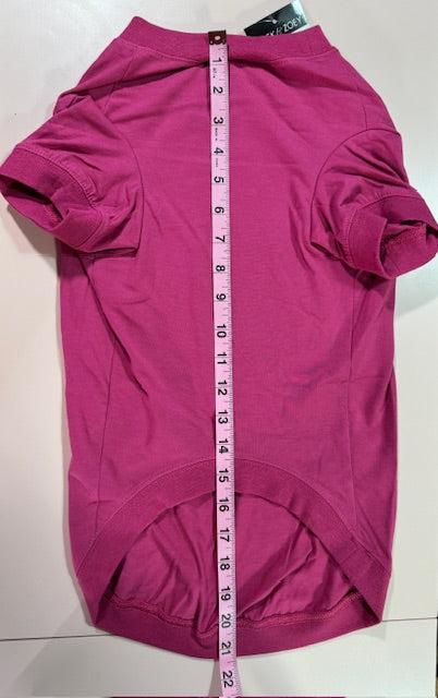 Butterfly Dog T-Shirt Pink L