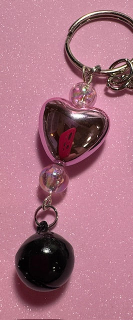 Pink Skull Key Chain