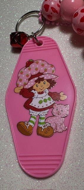 Strawberry Motel Key Chain