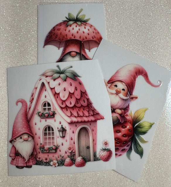 Strawberry Gnomes Stickers