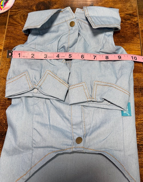 Labubu Denim Dog Shirt XL