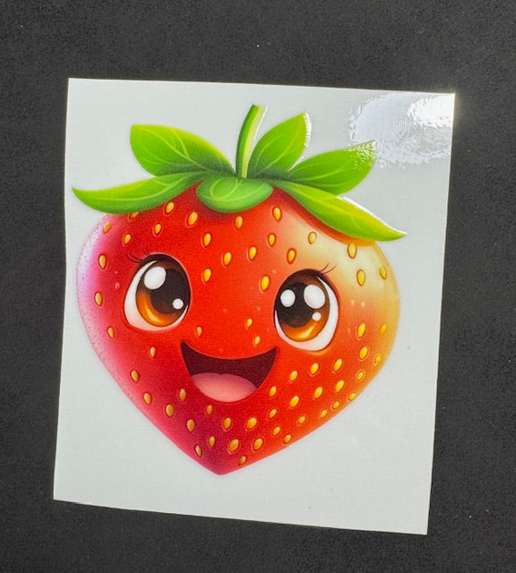Happy Strawberry Sticker