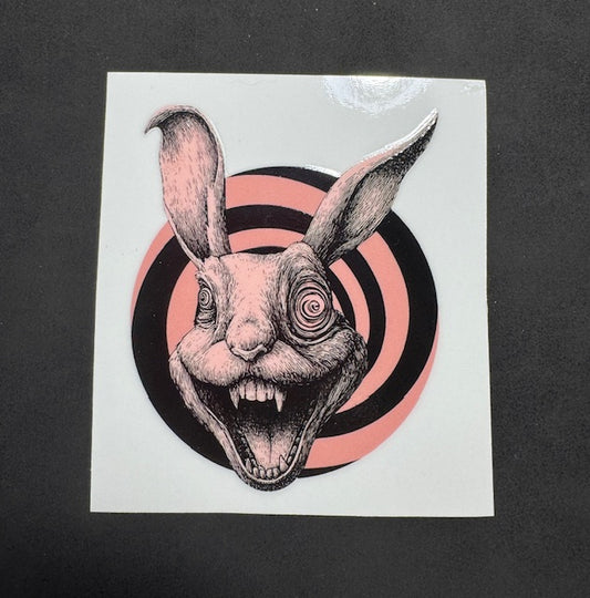 Bullseye Bunny Sticker