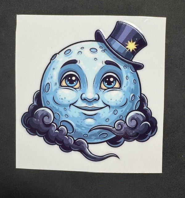 Man in the Moon Sticker