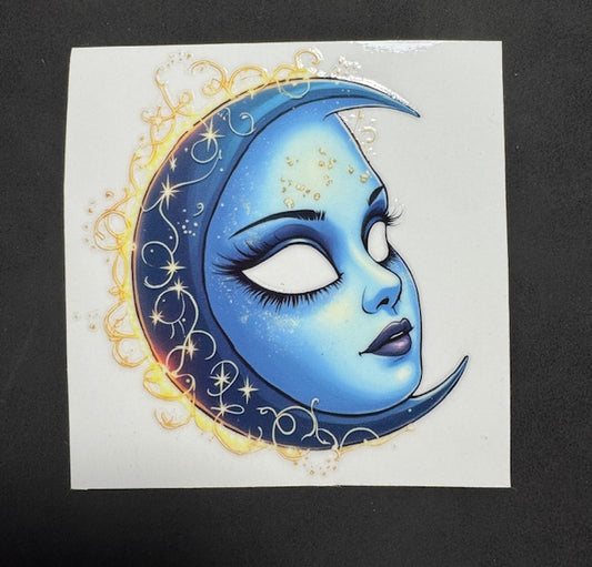 Moon Face Sticker