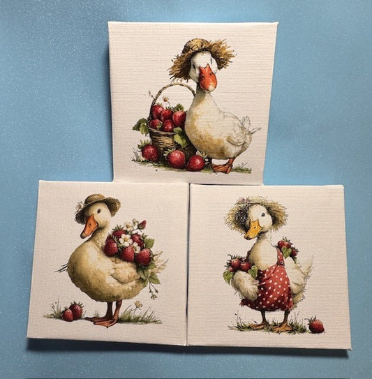 Goose and the Strawberry Mini Pictures