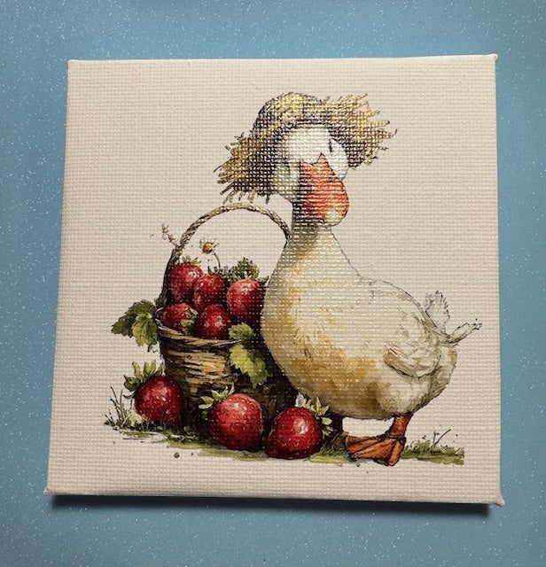 Goose and the Strawberry Mini Pictures