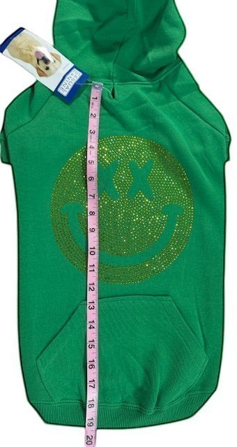 Smiling Face Dog Hoodie Large