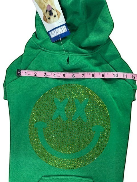 Smiling Face Dog Hoodie Large