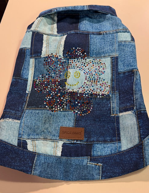 Flower BoHo Dog Jacket Large