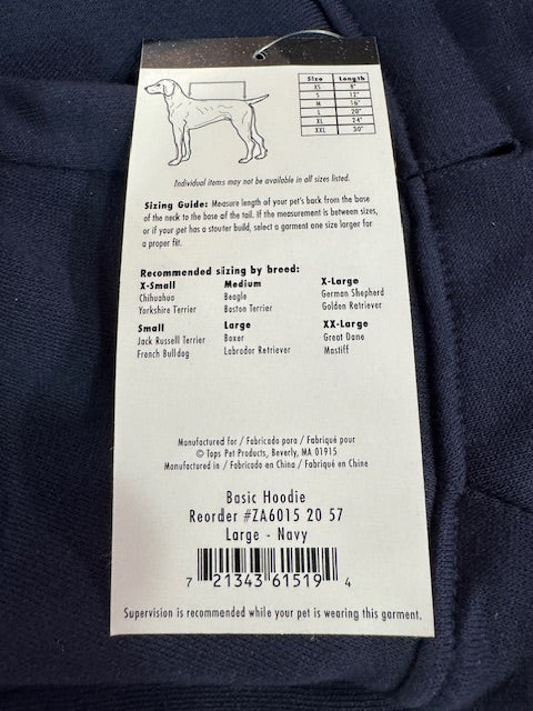 Skull Rhinestone Dog Hoodie Large