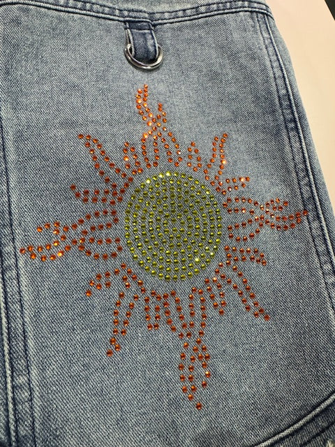 Sunshine Vest Denim Dog Shirt XXL
