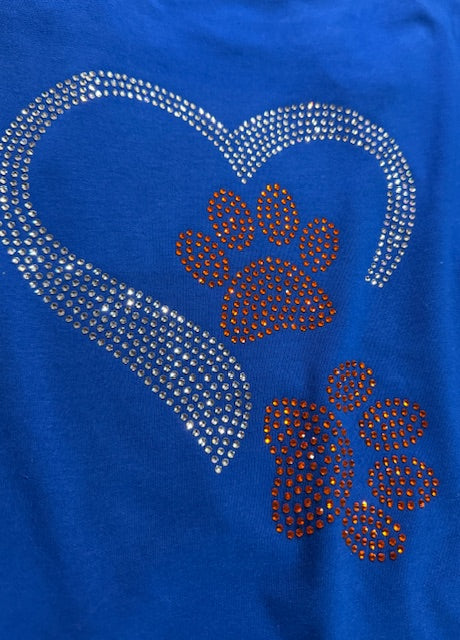 Hearts and Paws Dog Shirt Large