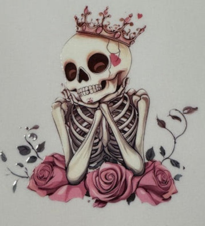 Prom Queen Skeleton Sticker