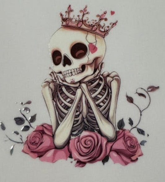 Prom Queen Skeleton Sticker