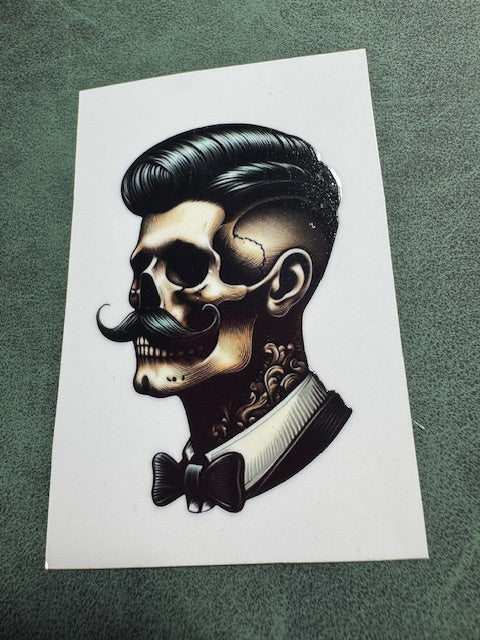 Bowtie Skeleton Sticker