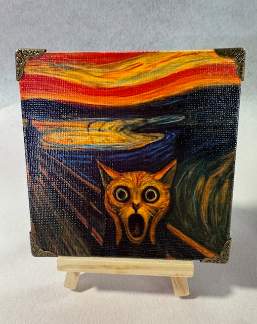 The Cat Call Mini Art Piece