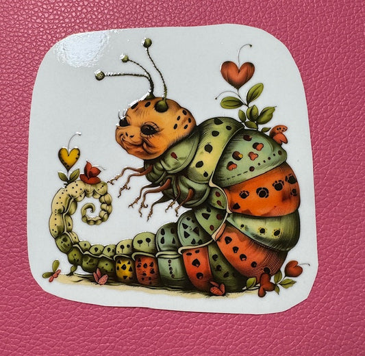 Caterpillar UV Sticker
