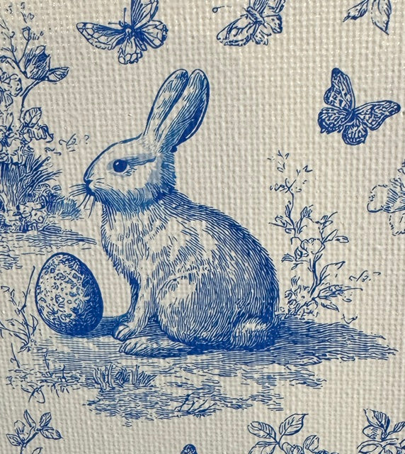 Toile Rabbit Mini Art Print