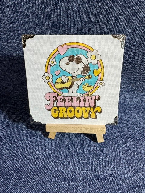 Snoopy Feelin Groovy Mini Art Piece