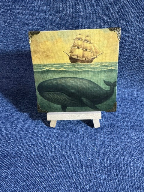 Ship On the Ocean Mini Art Piece