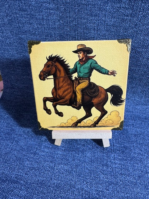 Cowboy Classic Mini Art Piece