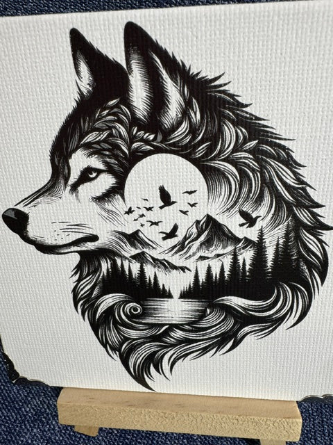 Wolf Mini Art Piece