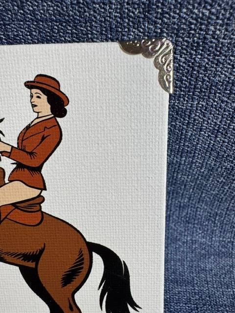 English Rider Mini Art Piece
