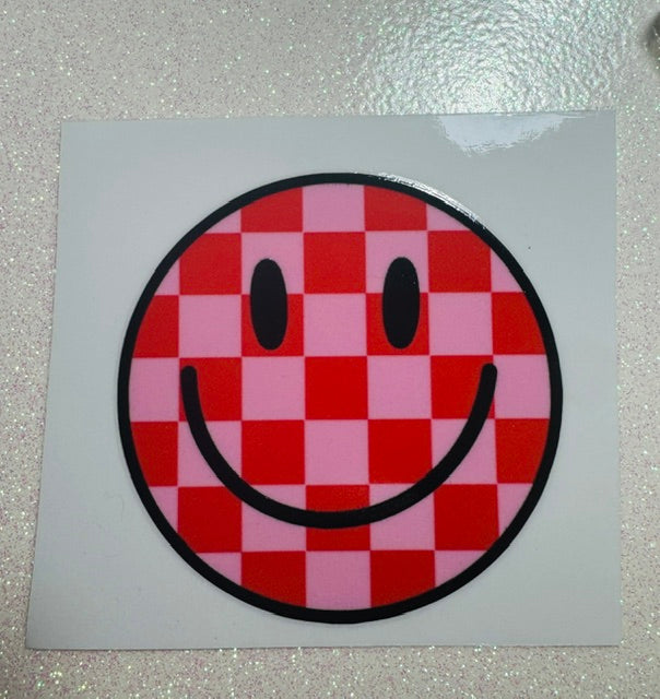 Smiley Face UV Sticker