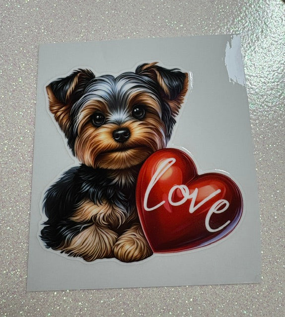 Yorkie UV Dog Sticker