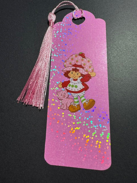 Pink Strawberry Bookmark