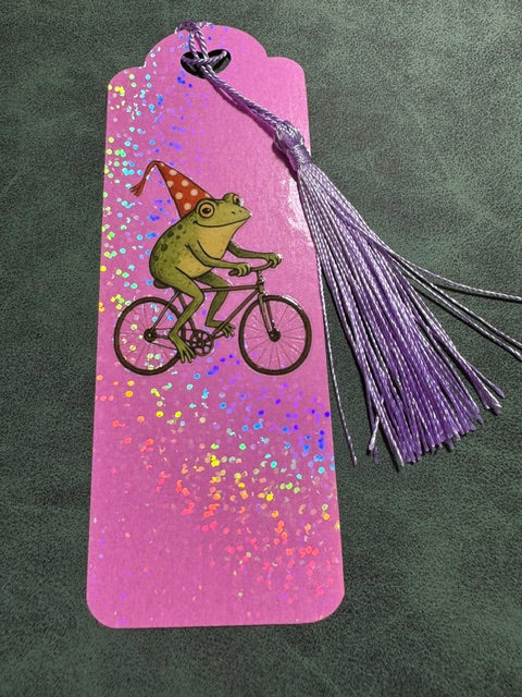 Toad on a Bike Bookmark