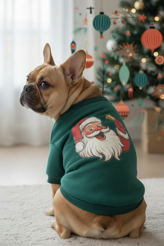 Vintage Santa Dog Sweatshirt XXL