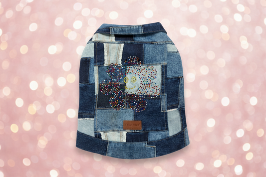 Flower BoHo Dog Jacket Large
