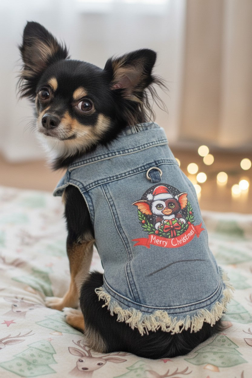 Gremlin Denim Dog Vest XL