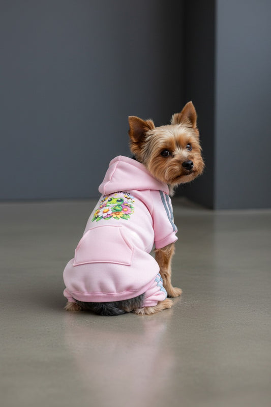 Pink Dog Jogging Suit Large