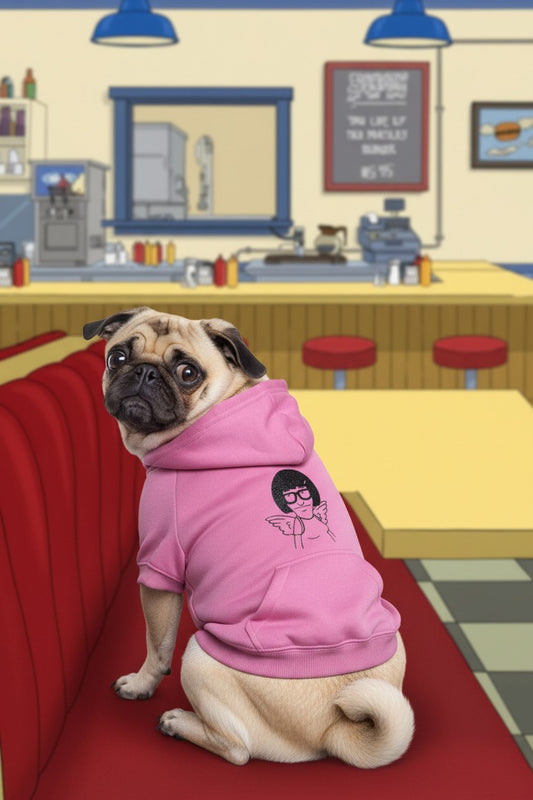 Angel Tina Dog Hoodie Pink Medium